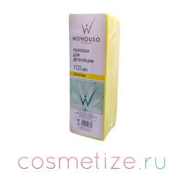 Фото Полосок для депиляции Желтые White Line ITALWAX 100 шт